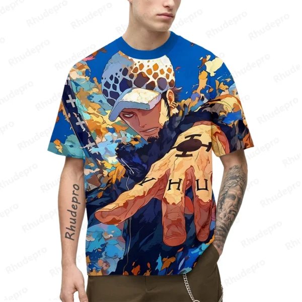 2024 New Man Japan Anime New 3D Printing Cosplay T-shirt Women's And Children's Street T-shirts Large Top Short Sleeve