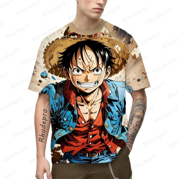 2024 New Man Japan Anime New 3D Printing Cosplay T-shirt Women's And Children's Street T-shirts Large Top Short Sleeve