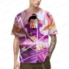 2024 New Men's Anime 3D Printing T-shirts Unisex Oversized