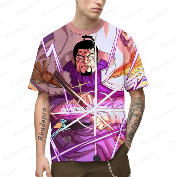 2024 New Men's Anime 3D Printing T-shirts Unisex Oversized