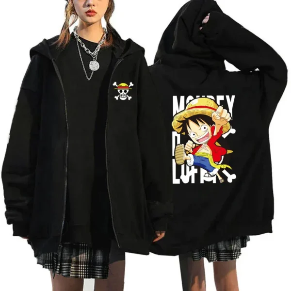 2024 New One Japanese Anime Zipper Hoodie Jacket