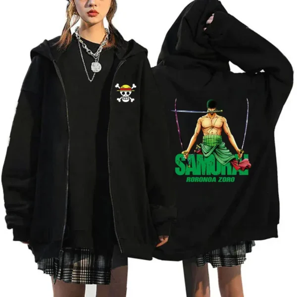 2024 New One Japanese Anime Zipper Hoodie Jacket