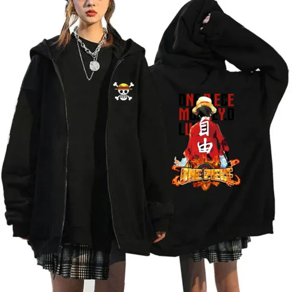 2024 New One Japanese Anime Zipper Hoodie Jacket