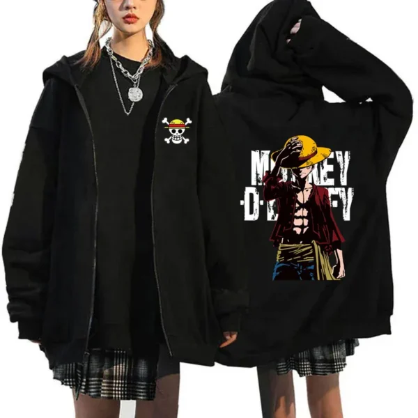 2024 New One Japanese Anime Zipper Hoodie Jacket