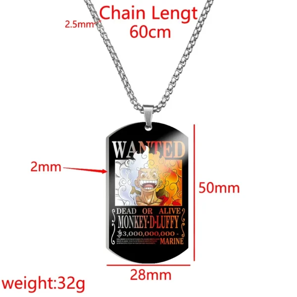 One Piece Wanted Necklace