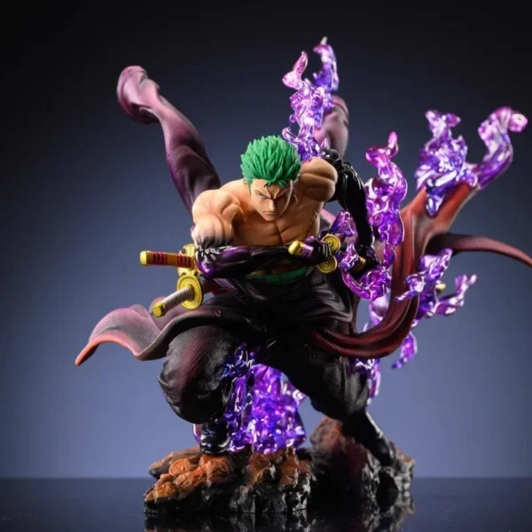 21cm One Piece Zoro Figure 2 Heads Roronoa Zoro Action Figure PVC Anime Model Figurine Kids Toy Gifts for Boys Collectible