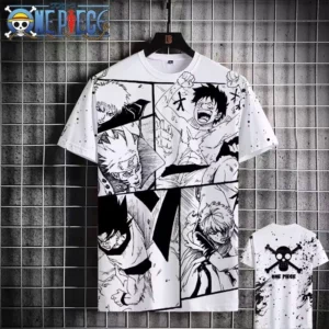 3D New Product Anime Digital Printing Short Sleeve Ink Series T-shirt