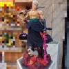 50cm One Piece Gk Zoro The Sword Bearer Standing Zoro Five-Headed Eagle Interchangeable Statue Model Ornaments Figure Toys Gift