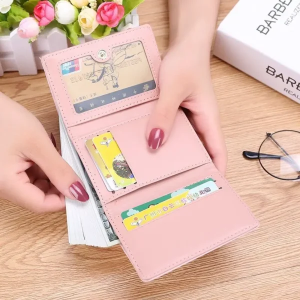 One Piece Cartoon Figure Card Pack – Trifold Mini Coin Purse for Women | Cute Student Gift