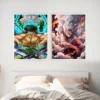Aesthetic ONE PIECE Anime Nika Monkey D. Luffy Poster Print HD Picture Canvas Decorative Painting Wall Art Living Room Canvas