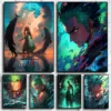 Aesthetic ONE PIECE Anime Roronoa Zoro Poster Print HD Picture Canvas Decorative Painting Wall Art Living Room Canvas