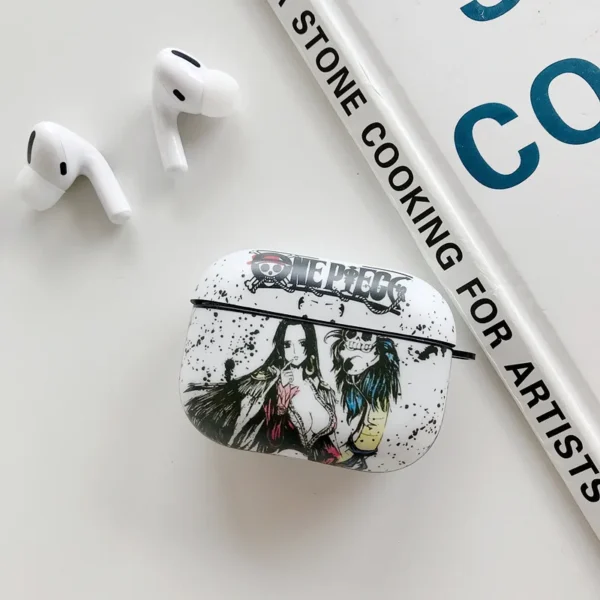 Anime Cartoon One Piece Bluetooth Earphone Case For Apple AirPods 1 2 3 Pro Headphone Headset Wireless Protection Cover Funda