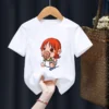 Anime Children T-Shirt Kawaii T Shirt One Piece Anime Cartoons