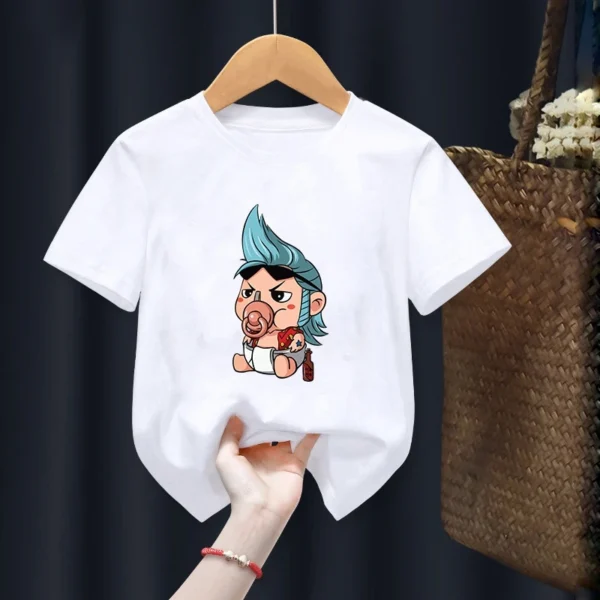 Anime Children T-Shirt Kawaii T Shirt One Piece Anime Cartoons