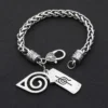 Anime Naruto Periphery Konoha Ninja Bracelets Cosplay Men Woman Fashion Bangle for Jewelry Bracelet Gift Cool Classic Accessory