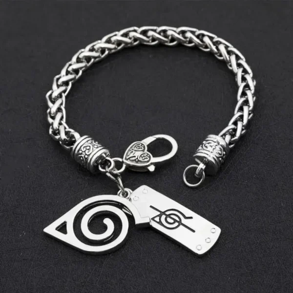 Anime Naruto Periphery Konoha Ninja Bracelets Cosplay Men Woman Fashion Bangle for Jewelry Bracelet Gift Cool Classic Accessory