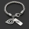 Anime Naruto Periphery Konoha Ninja Bracelets Cosplay Men Woman Fashion Bangle for Jewelry Bracelet Gift Cool Classic Accessory