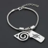 Anime Naruto Periphery Konoha Ninja Bracelets Cosplay Men Woman Fashion Bangle for Jewelry Bracelet Gift Cool Classic Accessory
