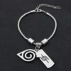 Anime Naruto Periphery Konoha Ninja Bracelets Cosplay Men Woman Fashion Bangle for Jewelry Bracelet Gift Cool Classic Accessory