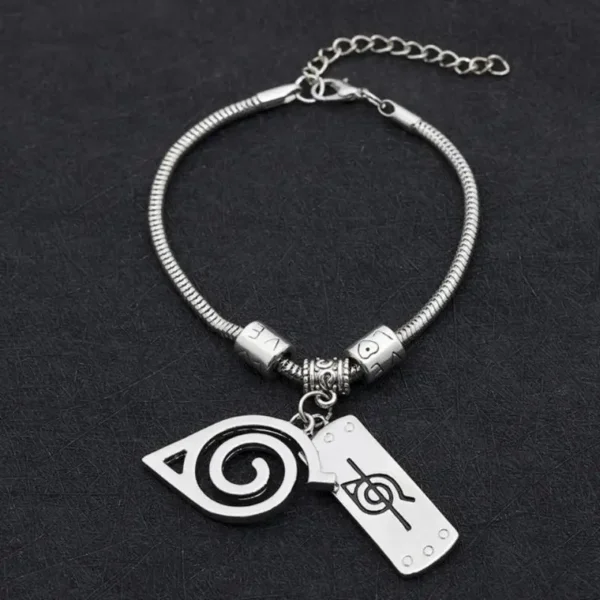 Anime Naruto Periphery Konoha Ninja Bracelets Cosplay Men Woman Fashion Bangle for Jewelry Bracelet Gift Cool Classic Accessory