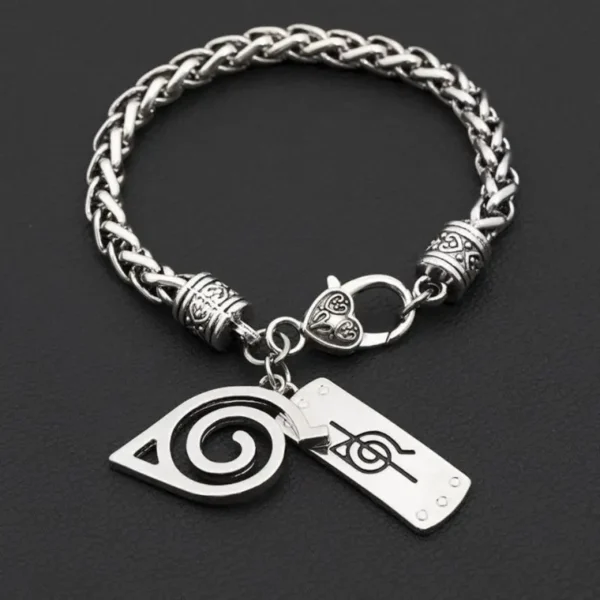 Anime Naruto Periphery Konoha Ninja Bracelets Cosplay Men Woman Fashion Bangle for Jewelry Bracelet Gift Cool Classic Accessory