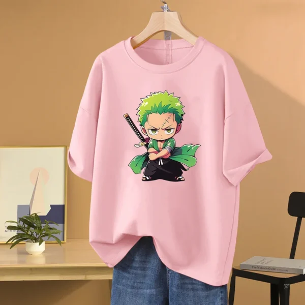 Anime ONE PIECE Roronoa Zoro Printed T-shirt