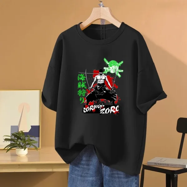 Anime ONE PIECE T-shirt Roronoa Zoro Printed