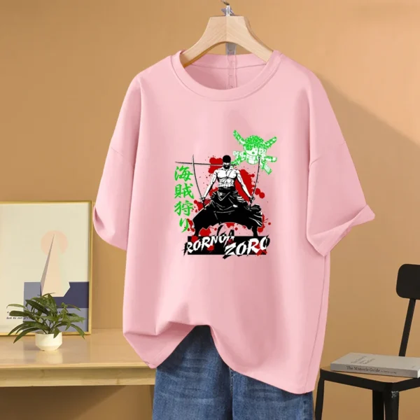 Anime ONE PIECE T-shirt Roronoa Zoro Printed