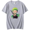 Anime ONE PIECE Roronoa Zoro Printed T-shirt