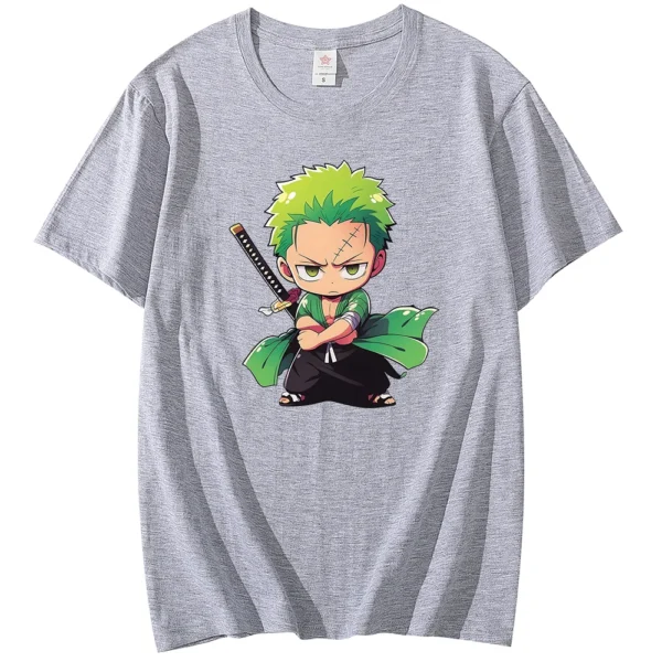 Anime ONE PIECE Roronoa Zoro Printed T-shirt