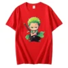 Anime ONE PIECE Roronoa Zoro Printed T-shirt