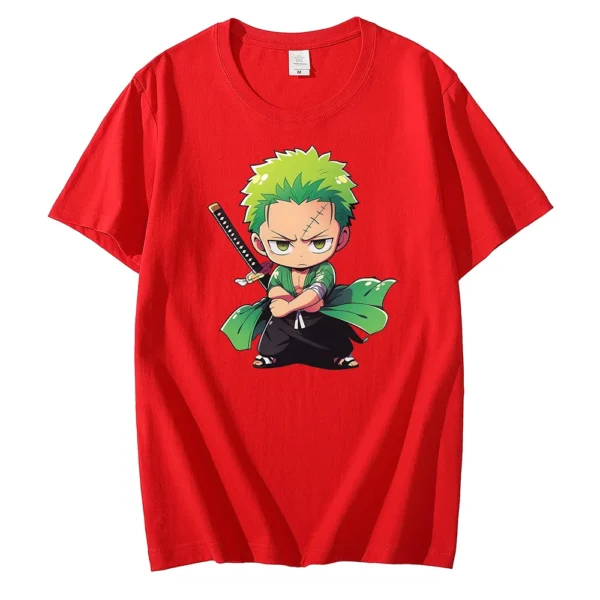 Anime ONE PIECE Roronoa Zoro Printed T-shirt