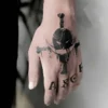 Anime ONE PIECE Waterproof Tattoos Stickers Luffy Lasting Finger Tattoo Stickers Cosplay Ace English Letter ASCE Arm Fake Tattoo