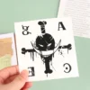 Anime ONE PIECE Waterproof Tattoos Stickers Luffy Lasting Finger Tattoo Stickers Cosplay Ace English Letter ASCE Arm Fake Tattoo