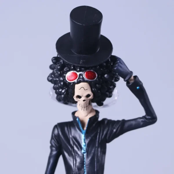 Anime One Piece Brook Burukku Black Suit Ver. PVC Action Figure Statue Collectible Model Kids Toys Doll 23cm