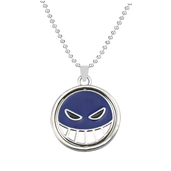 One Piece Necklace & Keychain | Portgas D. Ace Metal Jewelry