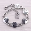 Anime One Piece Periphery Straw Hat Skull Face Bracelets Cosplay Men Woman Fashion Bangle for Jewelry Bracelet Gift Accessory