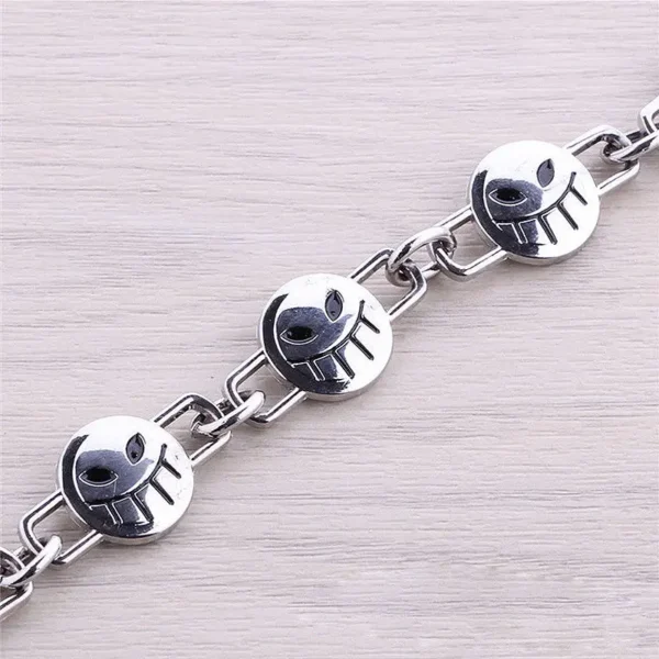 Anime One Piece Periphery Straw Hat Skull Face Bracelets Cosplay Men Woman Fashion Bangle for Jewelry Bracelet Gift Accessory