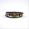Anime One Piece Straw hat Skull bracelet Leather braided alloy bracelet Popular couples jewelry holiday gifts