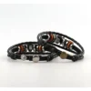 Anime One Piece Straw hat Skull bracelet Leather braided alloy bracelet Popular couples jewelry holiday gifts