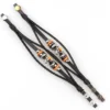 Anime One Piece Straw hat Skull bracelet Leather braided alloy bracelet Popular couples jewelry holiday gifts