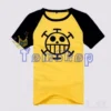 Anime One Piece Trafalgar Law Cosplay T-Shirt Men Women Unixex Casual Tee Shirts Cotton Tops Costume Size M-XXL