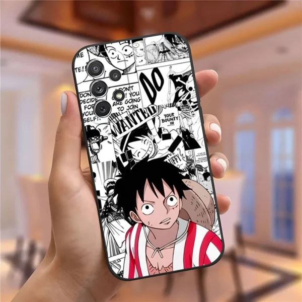 Anime Ones Pieces Phone Case for Samsung S23 Ultra S22 S20 Fe S21 Plus Galaxy A54 A34 A24 A53 M54 Note 20 Back Cover