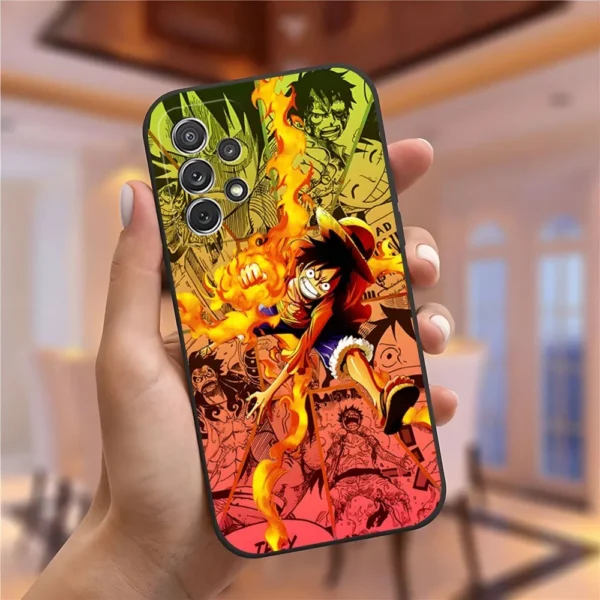 Anime Ones Pieces Phone Case for Samsung S23 Ultra S22 S20 Fe S21 Plus Galaxy A54 A34 A24 A53 M54 Note 20 Back Cover