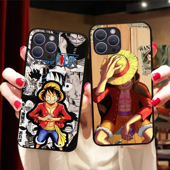 BW-2 Anime One- Piece Soft Silicone Case For iPhone 5 5S 6 6S 7 8 SE 14 Plus Pro Max
