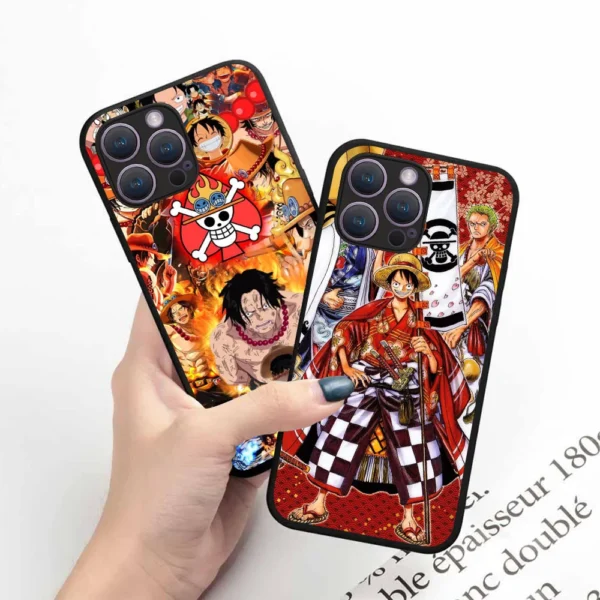 BW-2 Anime One- Piece Soft Silicone Case For iPhone 5 5S 6 6S 7 8 SE 14 Plus Pro Max