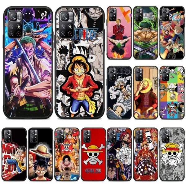 BW-2 Anime One- Piece Soft Silicone Case For iPhone 5 5S 6 6S 7 8 SE 14 Plus Pro Max