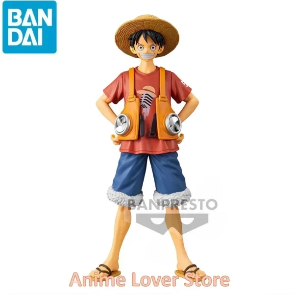 Bandai Banpresto Original One Piece DXF FILM RED Luffy Usopp Sanji Nami Jinbe Shanks Uta Zoro Anime Figures Toys for Kids Gift