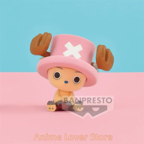 Bandai Banpresto Original One Piece Flocking Fluffy Puffy Tony Tony Chopper Anime Figures Toys for Kids