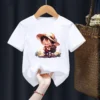 Cartoon Anime One Piece Printed Children T-Shirt Kid Girl Boy Fashion Y2K
